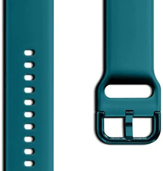 20mm Teal Quick Release Watch Band Soft Silicone Replacement Strap for Smartwatch