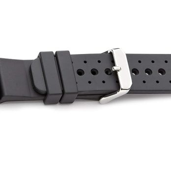 24mm Black Rubber Watch Strap Replacement ? Compatible with Model JP2004-07E