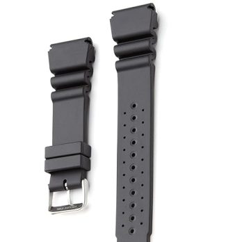 24mm Black Rubber Watch Strap Replacement ? Compatible with Model JP2004-07E