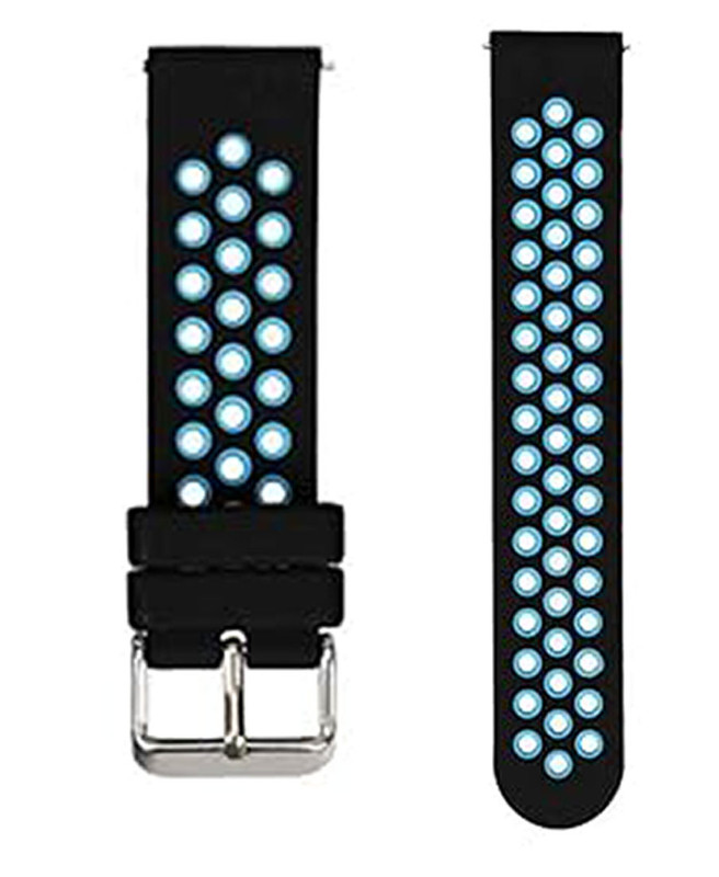 22mm Replacement Black With Orange Silicone Quick Release Watch Band Strap - Image 3